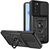Custodia per Oppo A16s / A54s / A16, Techsuit, CamShield, Nera — 3
