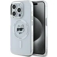 Custodia MagSafe per Apple iPhone 14 Pro Max, Karl Lagerfeld, IML Metal Choupette's Head, Bianca — 3
