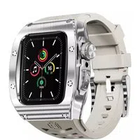 Custodia Waterproof ShellBox per Apple Watch Serie 45mm, Argento — 3
