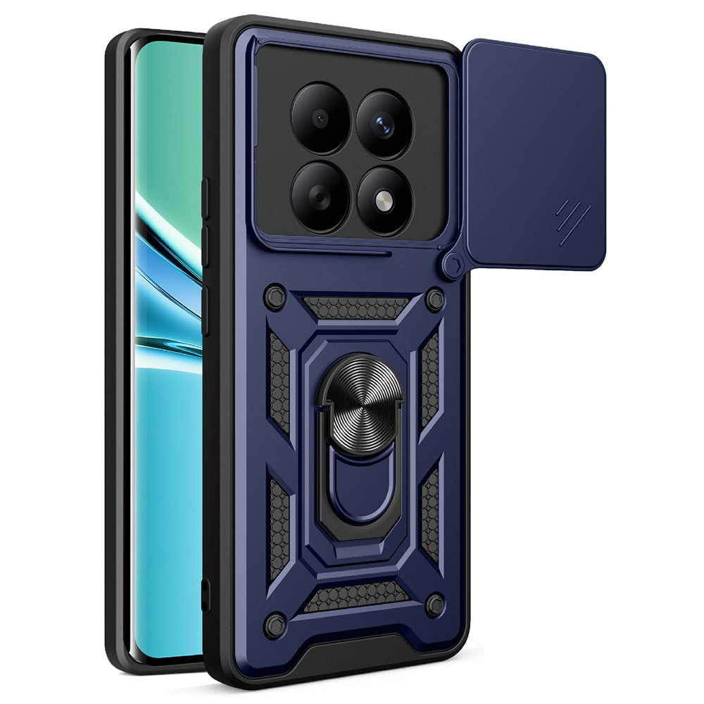 Custodia per Xiaomi Poco M8 / Redmi Note 15 5G / Note 15 4G, Techsuit, CamShield, Blu