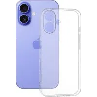 Custodia per Apple iPhone 16, Techsuit, Chiara, Trasparente — 3