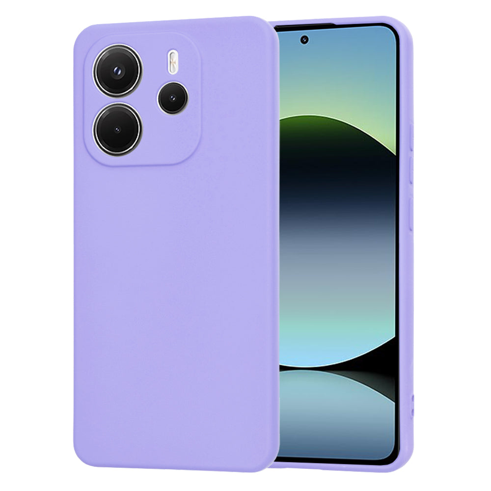 Custodia per Xiaomi Redmi Note 14 4G (Standard), Techsuit, SoftFlex, Viola Chiaro