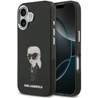 Custodia MagSafe per Apple iPhone 17, Karl Lagerfeld, IML Aquarelle Karl Ikonik, Nera — 3