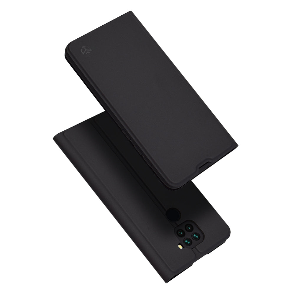 Custodia per Xiaomi Redmi Note 9 / 10X 4G, Techsuit, Magskin Book, Nera