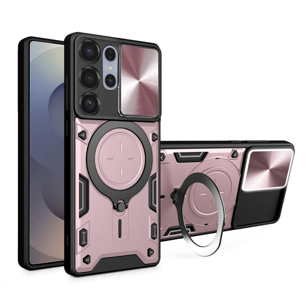Techsuit Custodia per Samsung Galaxy S25 Ultra S938, Techsuit, CamGuard Pro, Rosa Oro