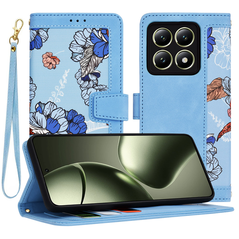 Techsuit Custodia per Xiaomi 14T, Techsuit, FlipCraft, Blu