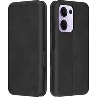 Custodia per Oppo Reno13 FS 5G / Reno13 F 4G / Reno13 F, Techsuit, Safe Wallet Plus, Nera — 3