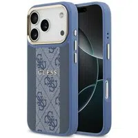 Custodia MagSafe per Apple iPhone 17 Pro, Guess, 4G Stripe, Blu — 3