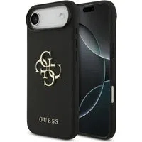 Custodia per Apple iPhone 17 Air, Guess, 4G Grained Big and Classic Logo, Nera — 3