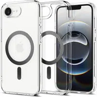 Custodia MagSafe per Apple iPhone 17e / 16e, Spigen, Ultra Hybrid Carbon, Trasparente ACS09140 — 3