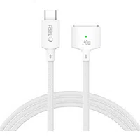 Cavo di Ricarica Tech-Protect MMC01 Ultraboost, USB-C - MagSafe 3, 140W, 2m, Bianco — 3