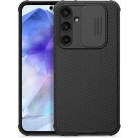 Custodia per Samsung Galaxy A55 5G A556, Nillkin, CamShield Pro, nero — 3