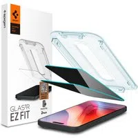Pellicola Protettiva Schermo Privacy Spigen GlastR EZ FIT per Apple iPhone 16 / 15, Vetro Temperato, Full Glue, Set 2 pezzi AGL06905 — 3