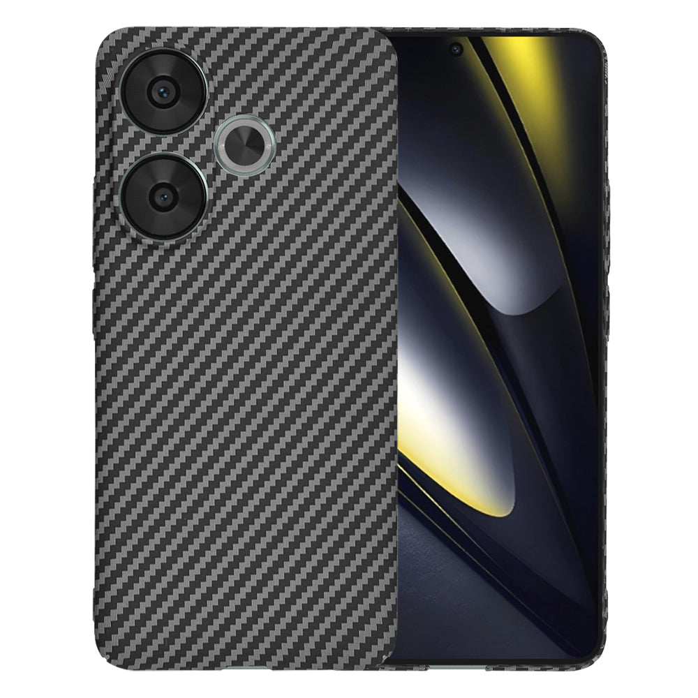 Techsuit Custodia per Xiaomi Poco F6, Techsuit, Carbonite FiberShell, Nera
