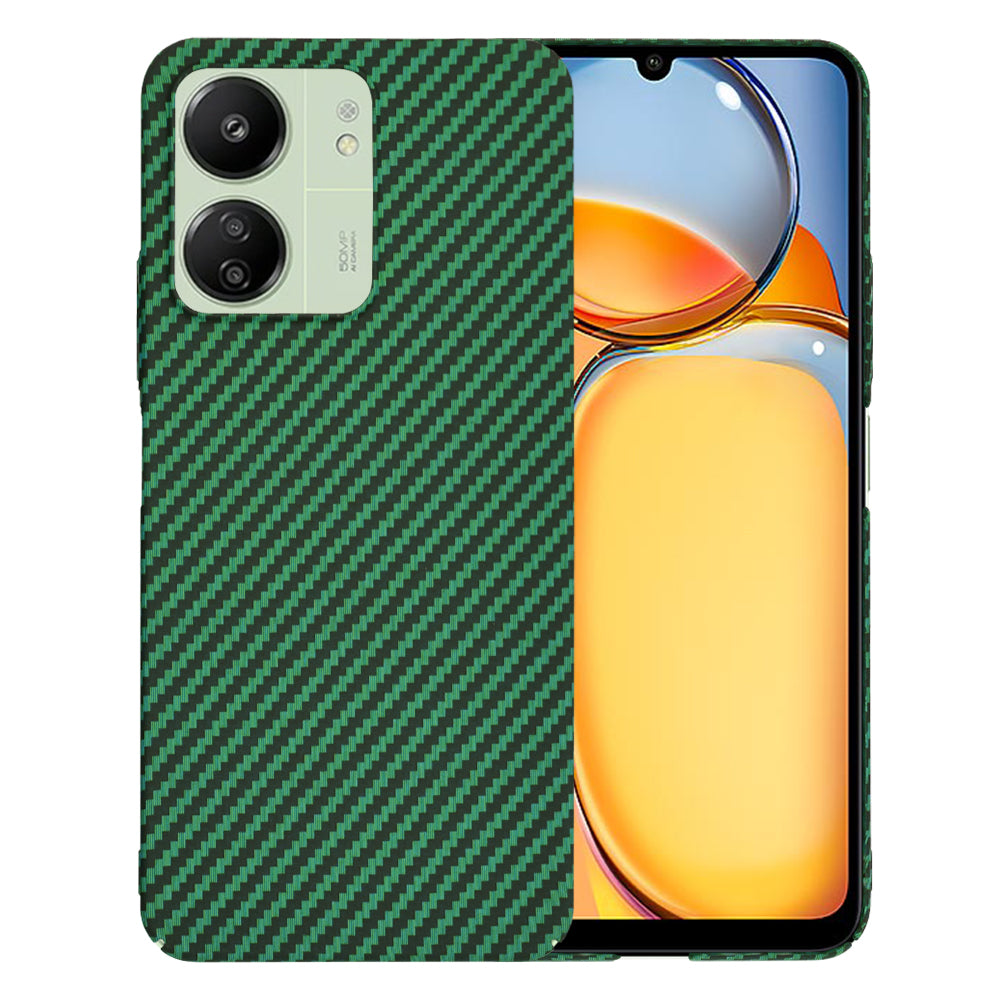 Custodia per Xiaomi Redmi 13C 5G / 13C / Poco C65, Techsuit, Carbonite FiberShell, Verde