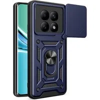 Custodia per Xiaomi Poco M8 / Redmi Note 15 5G / Note 15 4G, Techsuit, CamShield, Blu — 3