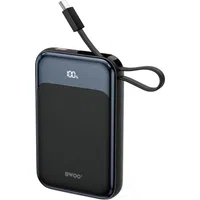 Batteria Esterna Wireless BWOO BO-P80, 10000mAh, 22.5W, PD + FQI, 1 x QI - 2 x USB-C, Nera — 3