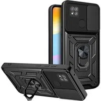 Custodia per Xiaomi Redmi 9C NFC / 9C, Techsuit, CamShield, Nera — 3