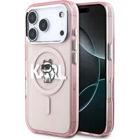 Custodia MagSafe per Apple iPhone 17 Pro, Karl Lagerfeld, IML Sketch Logo Choupette, Rosa — 3