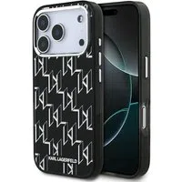 Custodia MagSafe per Apple iPhone 17 Pro, Karl Lagerfeld, IML KL Monogram, Nera — 3