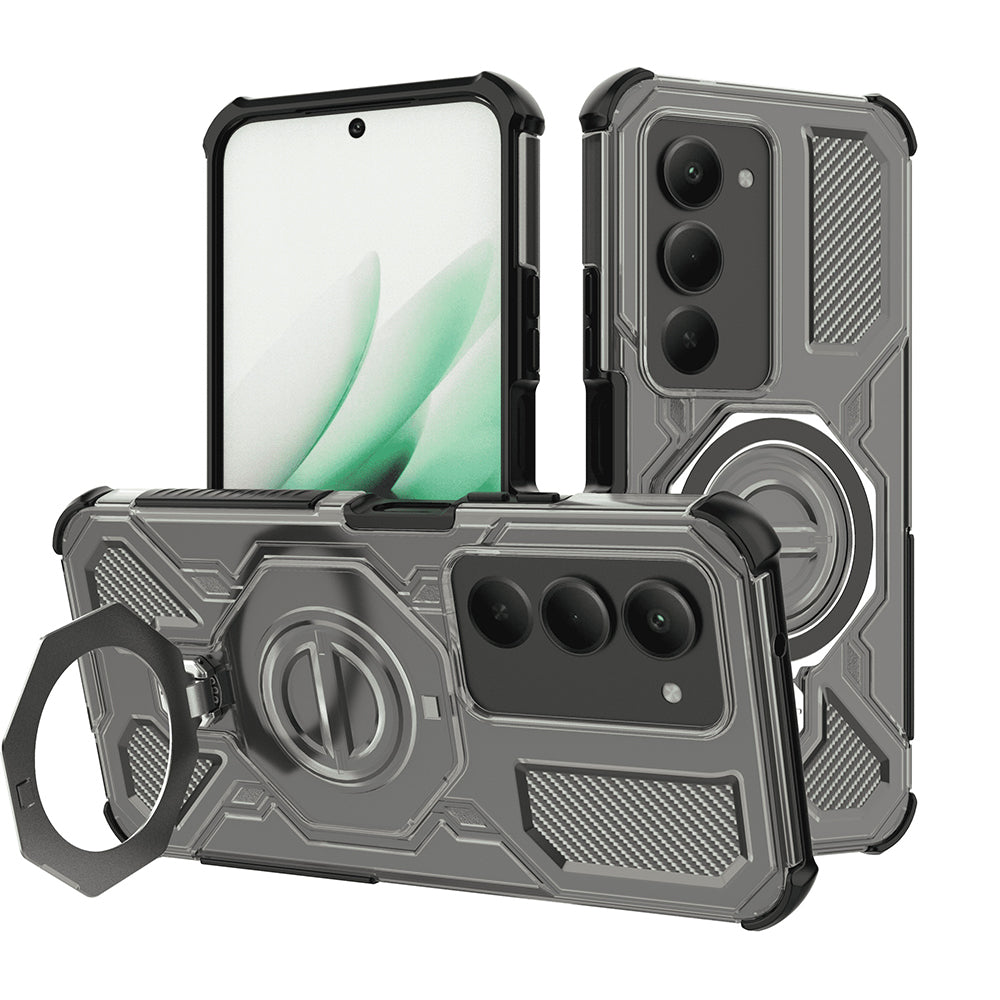 Custodia per Xiaomi Redmi 15 5G / 15 4G, Techsuit, Carbon Shield Pro, Fumé