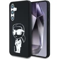 Custodia MagSafe per Samsung Galaxy S25 S931, Karl Lagerfeld, Silicone Graffiti, Nera — 3