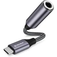 Adattatore Audio USB-C - 3.5mm Techsuit AC8 MusicDox, Grigio — 3
