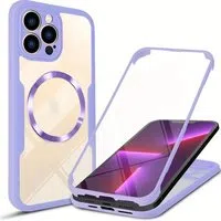 Custodia MagSafe per Apple iPhone 13 Pro Max, Techsuit, ColorVerse 360, Viola — 3