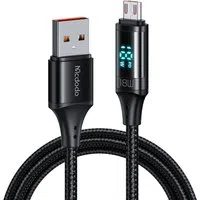 Cavo Dati e Ricarica USB-A - microUSB McDodo CA-1070 Display, 18W, 1.2m, Nero — 3