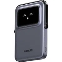 Batteria Esterna Wireless UGREEN PB571 Uno, 5000mAh, 20W, PD + FQI, 1 x QI - 1 x USB-C, Grigio — 3