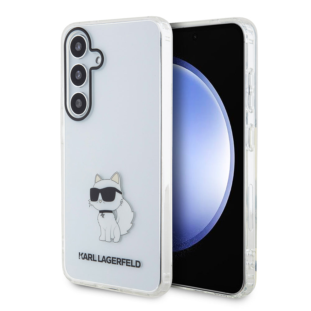 Karl Lagerfeld Custodia per Samsung Galaxy S24 S921, Karl Lagerfeld, IML Luxury Choupette, Trasparente