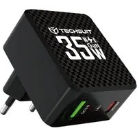 Caricabatterie Retea Techsuit CHPD173 Tiny, 35W, 3A, 1 x USB-A - 1 x USB-C, Nero — 3