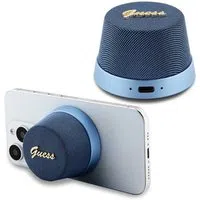 Cassa Portatile Bluetooth Guess Stand Magnetico Script Metallo, 3W, Blu — 3