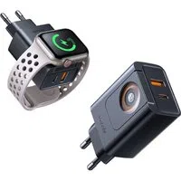 Caricabatterie Rete McDodo CH-3700 Companion, 30W, 3A, 1 x USB-A - 1 x USB-C, Nero — 3