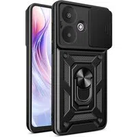Custodia per Xiaomi Redmi 13C 5G, Techsuit, CamShield, Nera — 3