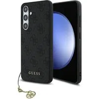 Custodia per Samsung Galaxy S24 FE S721, Guess, 4G Charm, Grigio — 3
