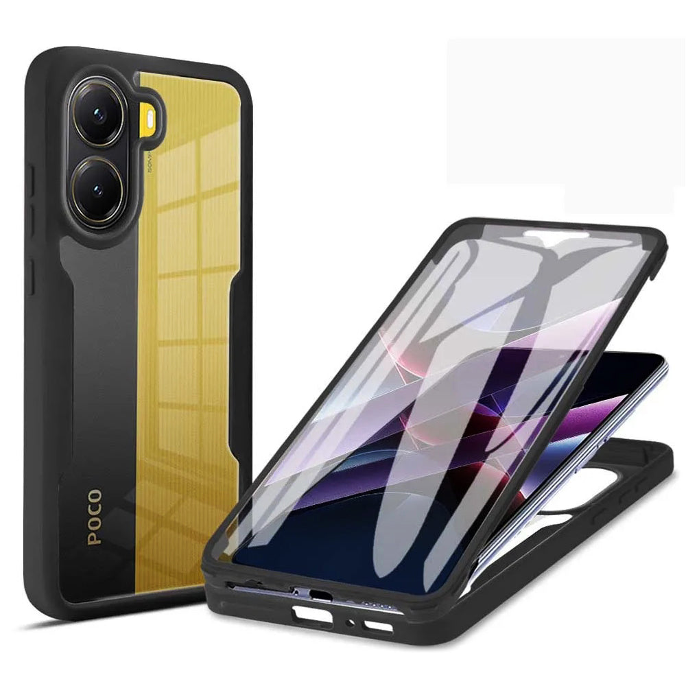 Custodia per Xiaomi Poco X7 Pro, Techsuit, ColorVerse 360, Nera