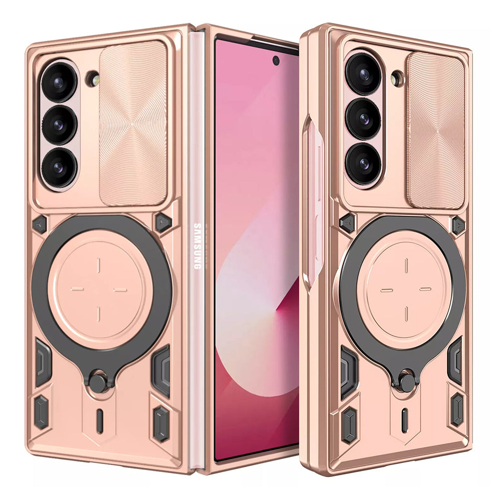 Techsuit Custodia per Samsung Galaxy Z Fold6 F956, Techsuit, CamGuard Pro, Rosa Oro