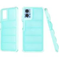 Custodia per Motorola Moto E22i / E22, Techsuit, Wave Shield, Turchese — 3