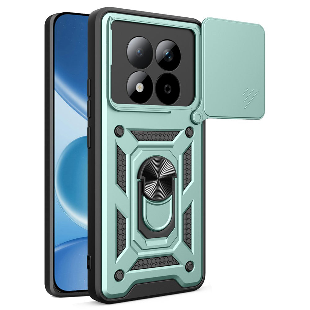 Custodia per Xiaomi Redmi Note 15 Pro 5G, Techsuit, CamShield, Verde