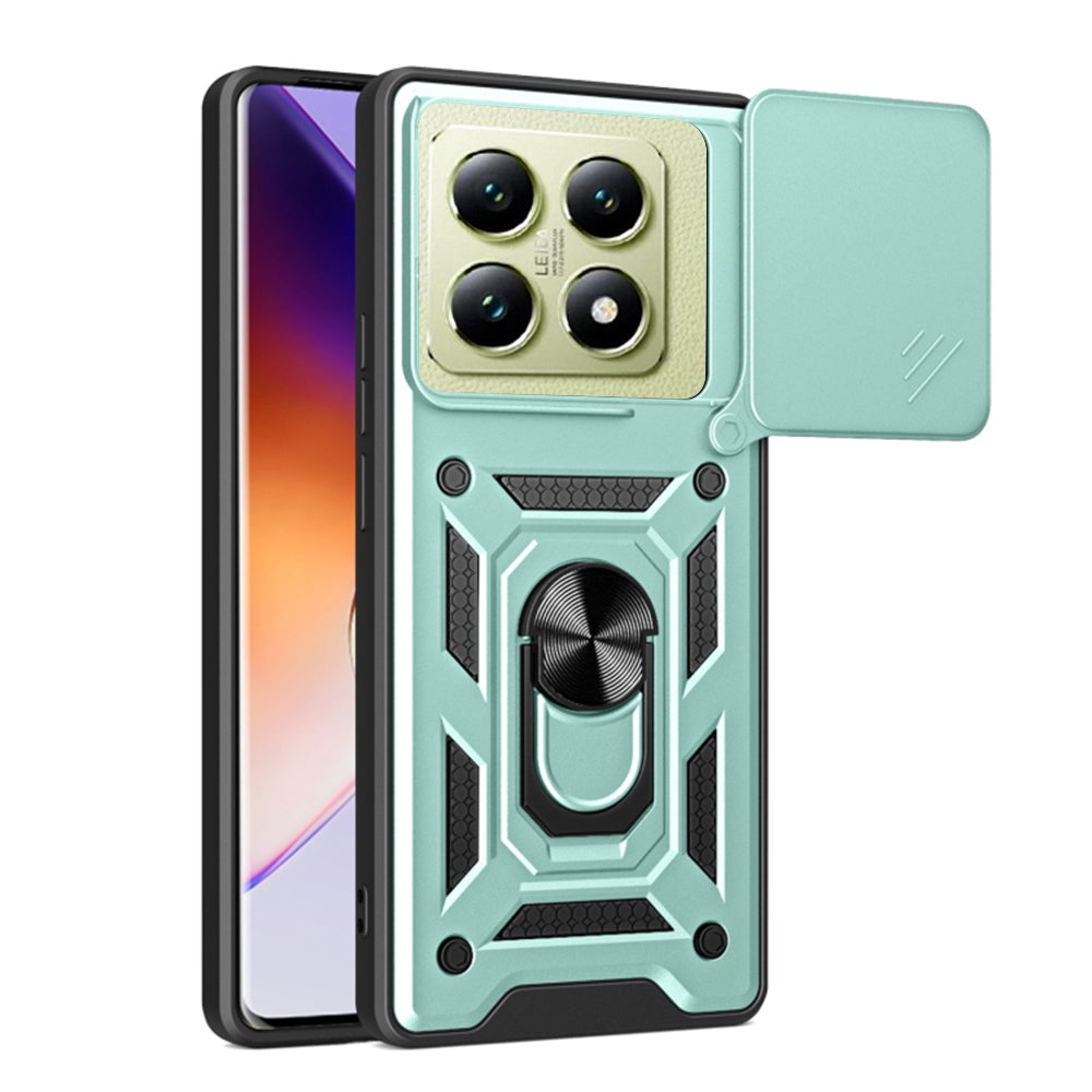 Techsuit Custodia per Xiaomi 14T, Techsuit, CamShield, Verde