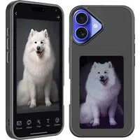 Custodia per Apple iPhone 16 Plus, Techsuit, SmartScreen NFC, Nera — 3