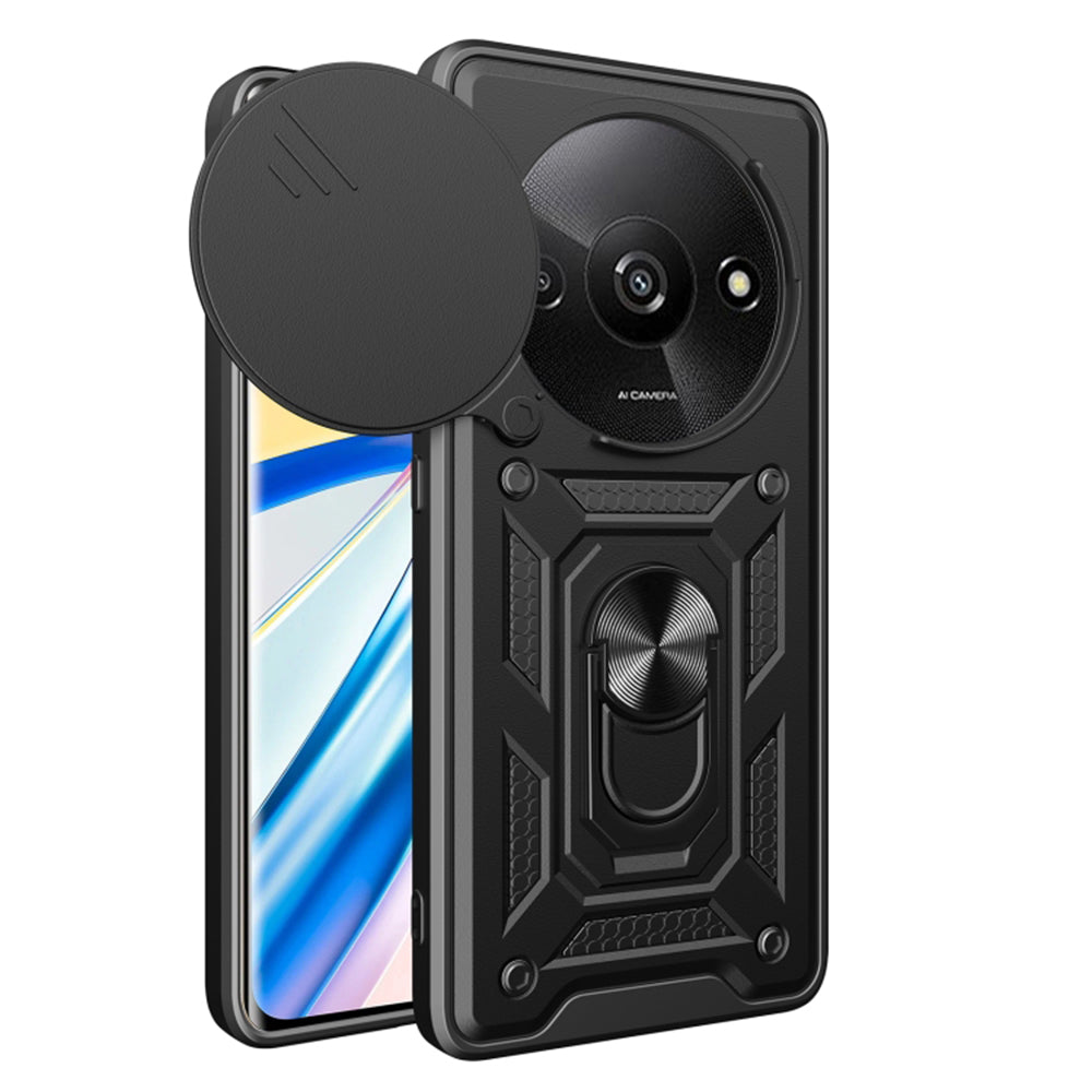 Custodia per Xiaomi Redmi A3x / A3, Techsuit, CamShield, Nera