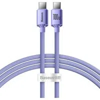 Cavo Dati e Ricarica USB-C - USB-C Baseus Crystal Shine Series, 100W, 1.2m, Viola CAJY000605 — 3