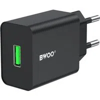 Caricabatterie Rete BWOO CDA249, 12W, 2.4A, 1 x USB-A, Nero — 2