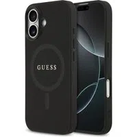 Custodia MagSafe per Apple iPhone 17, Guess, Saffiano Classic Logo, Nera — 3