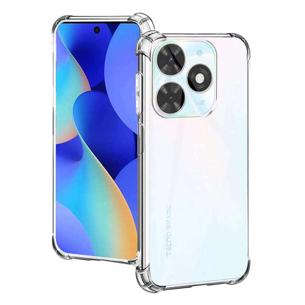 Techsuit Custodia per Tecno Spark 20, Techsuit, Shockproof Clear, Trasparente