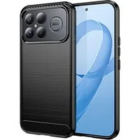 Custodia per Xiaomi Poco F8 Ultra, Techsuit, Carbonio, Nera — 3