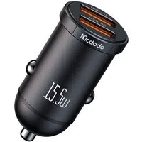 Caricabatterie Auto McDodo CC-2950 Cool, 15.5W, 3.1A, 2 x USB-A, Nero — 3