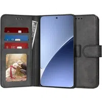 Custodia per Xiaomi 15 Pro, Techsuit, Diary Book, Nera — 3